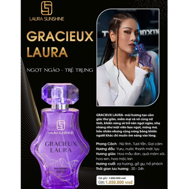 Nước Hoa Nhật Kim Anh No 6 Chai 100ml Ngọt Ngào Trẻ Trung Laura Paris