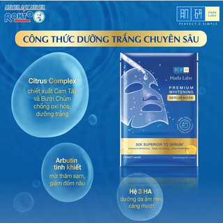 Mặt Nạ Dưỡng Ẩm, Sáng Da Chuyên Sâu Premium Hydrating/Whitening Serum Mask (23g/miếng)