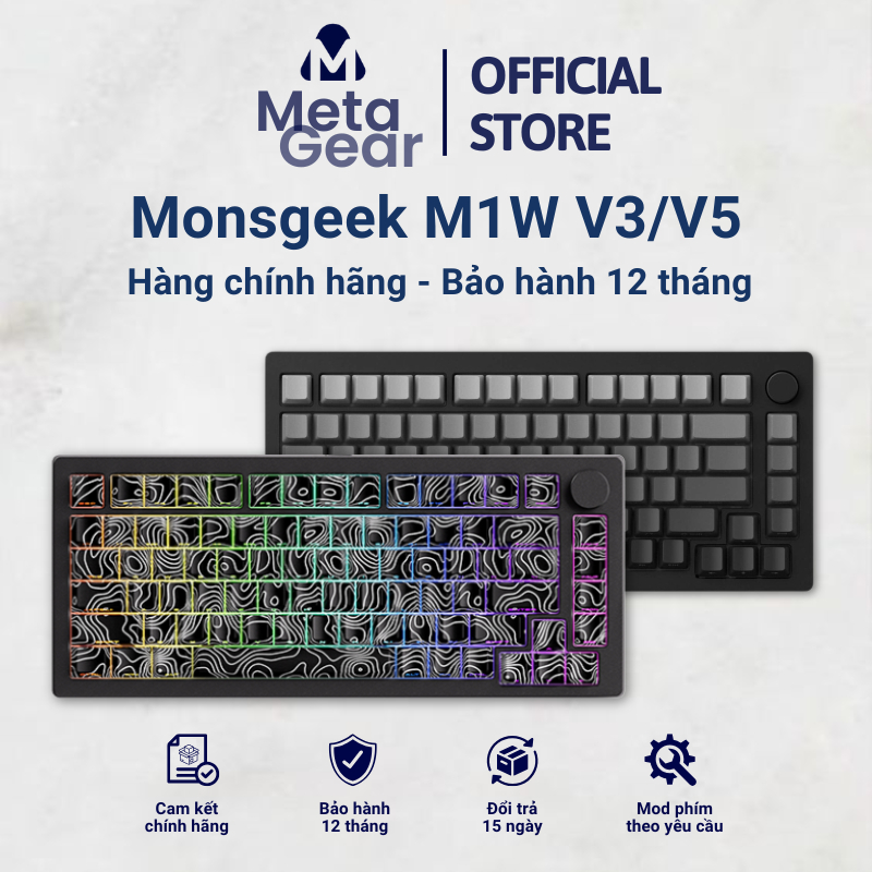 Bàn Phím Cơ MonsGeek M1W - M1W SP V3/V5 (Full Nhôm CNC – Mạch xuôi – 3 ...