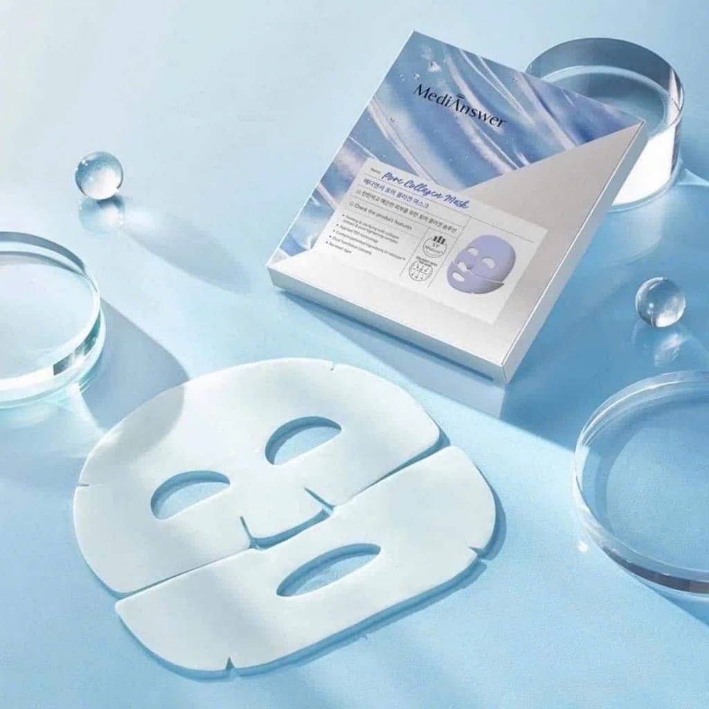 Mặt nạ thạch Collagen 4 màu gồm  Vita, MediAnswe Pore, MediAnswer Real Skin Fit, MediAnswer Calming - Hộp