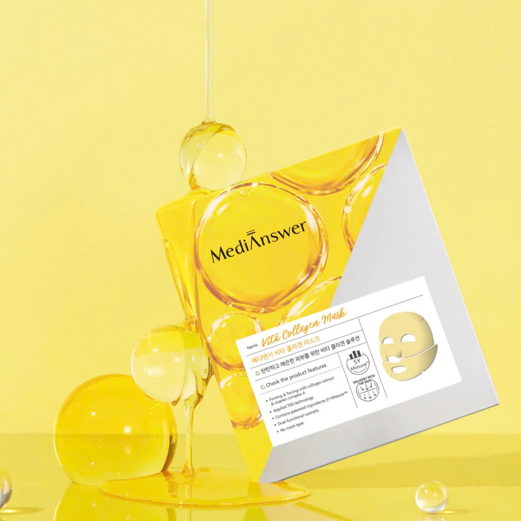 Mặt nạ thạch Collagen 4 màu gồm  Vita, MediAnswe Pore, MediAnswer Real Skin Fit, MediAnswer Calming - Hộp