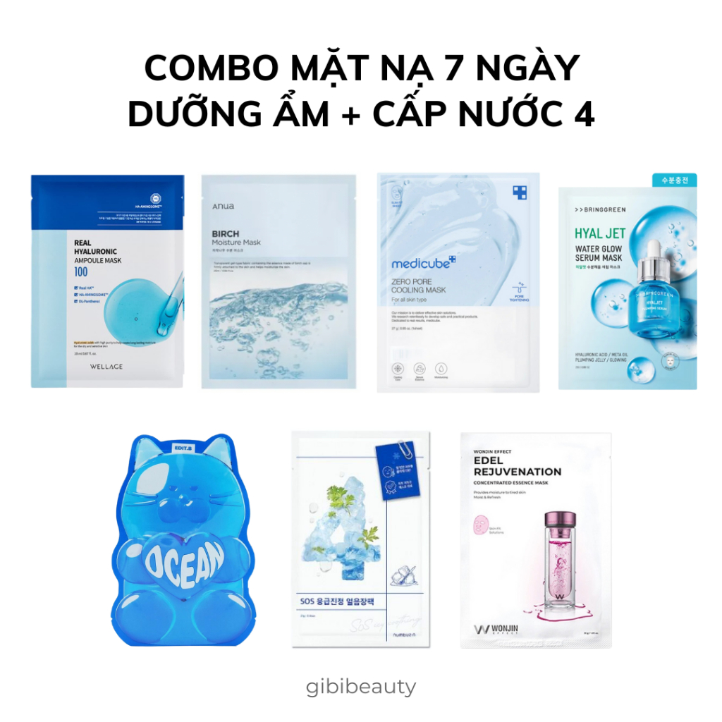 マグトラ　nanaC 7個セット SẴN] Combo mặt nạ 7 ngày Hàn Quốc | Shopee Việt Nam