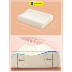 Gối ngủ chống đau vai gáy Hệ Thống Nệm Ruột  gối cao su non nằm ngủ chống ngáy đau mỏi cổ vai gáy người lớn cao cấp — ảnh 2