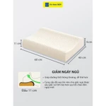 Gối ngủ chống đau vai gáy Hệ Thống Nệm Ruột  gối cao su non nằm ngủ chống ngáy đau mỏi cổ vai gáy người lớn cao cấp — ảnh 4