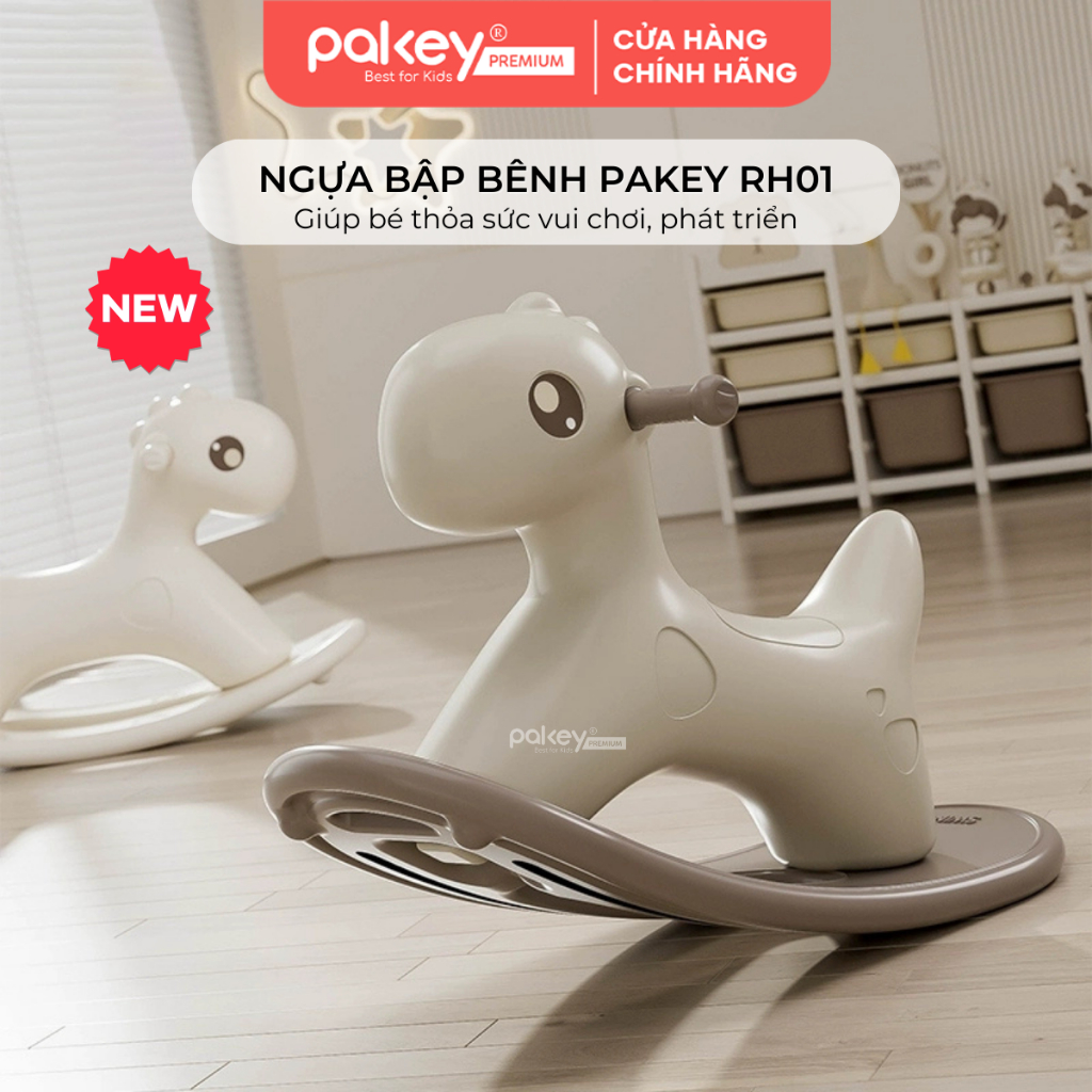 Ảnh Ngựa Bập Bênh Cho Bé Phong Cách Hàn Quốc, Bập Bênh Cho Bé Chống Lật, An Toàn Màu Sắc Dễ Thương RH01 1