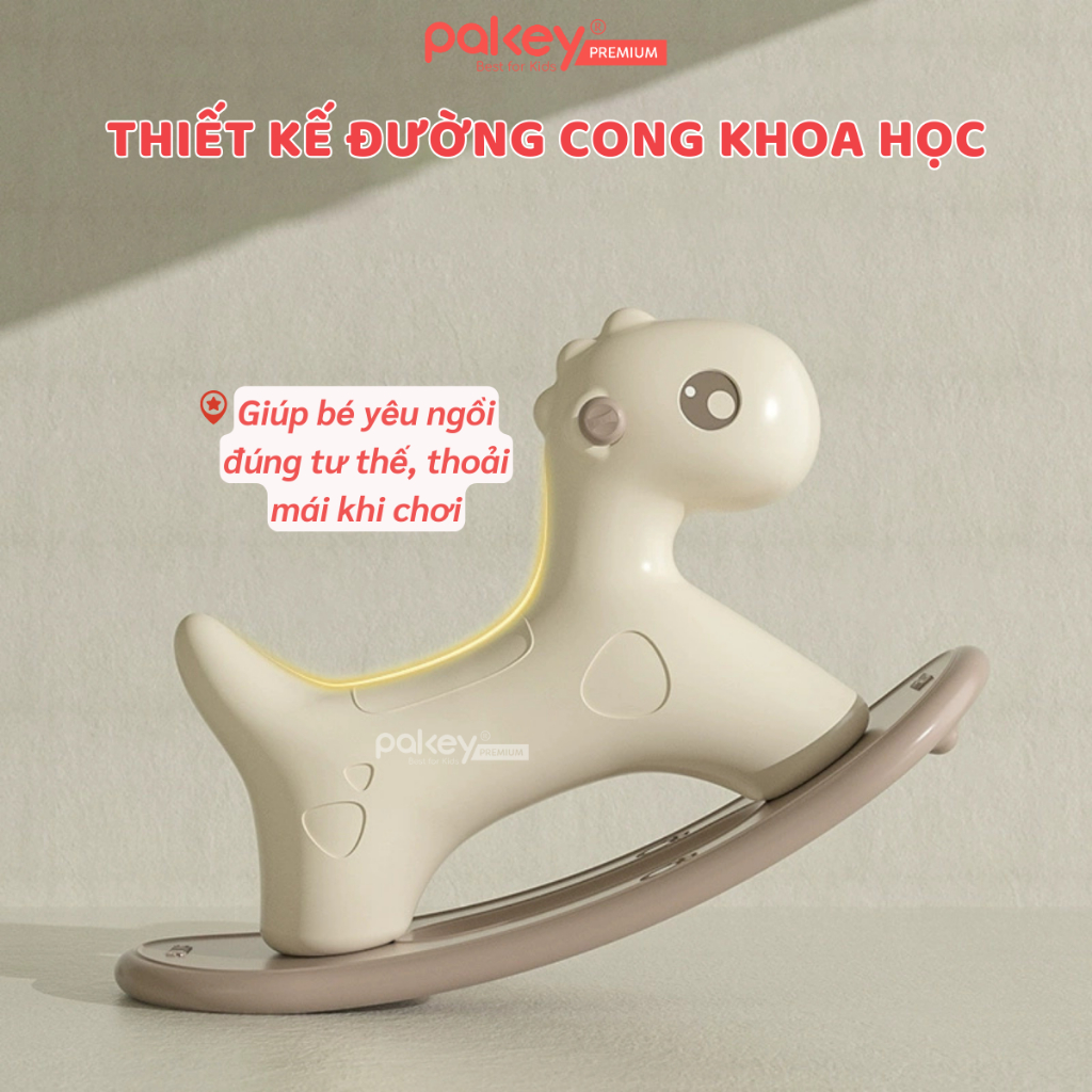 Ảnh Ngựa Bập Bênh Cho Bé Phong Cách Hàn Quốc, Bập Bênh Cho Bé Chống Lật, An Toàn Màu Sắc Dễ Thương RH01 3