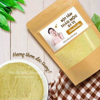 Bột tắm trắng thảo mộc 500g, bột thảo mộc 24 vị, bột ủ dưỡng trắng da sáng mịn, mờ thâm