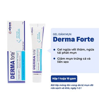 Kem Giảm Mụn Derma Forte Advanced + Thường Chính Hãng Ngừa Thâm chấm mụn ẩn viêm bôi Mờ Sẹo 15g