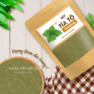 Bột tía tô 200g, nguyên chất, thơm mịn, dùng đắp mặt, pha uống - Lãn Ông