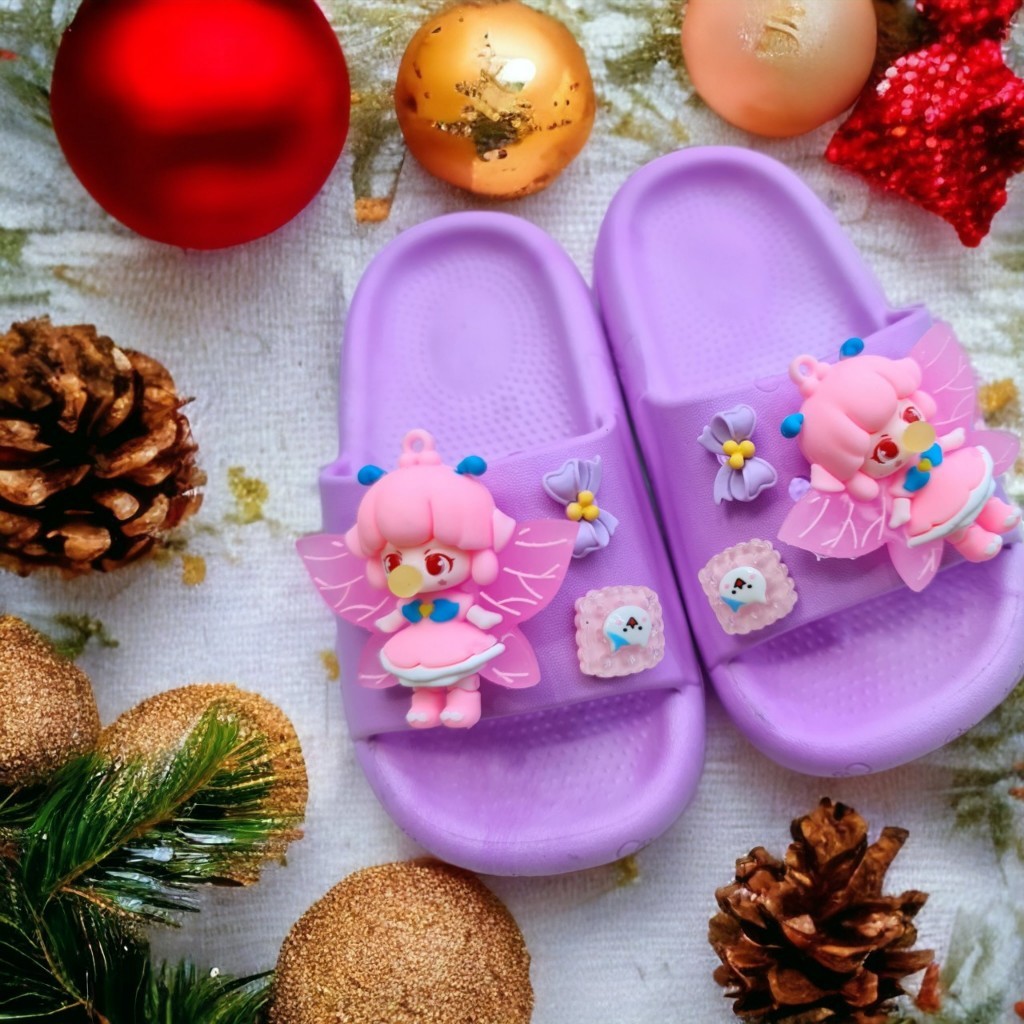 Dép bánh mì cho bé gái hình công chúa thiên thần mèo kitty siêu đẹp êm chân màu dễ thương