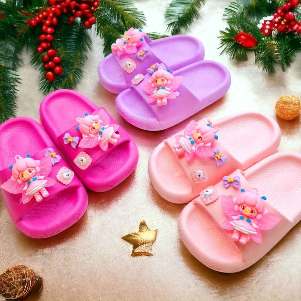 Dép bánh mì cho bé gái hình công chúa thiên thần mèo kitty siêu đẹp êm chân màu dễ thương