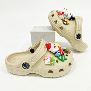 Dép sục classic clog trẻ em cao cấp tặng jibbitz 2D đá siêu nhẹ, dép nhựa cross cho bé trai bé gái êm chân kèm sticker