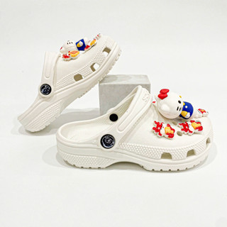 Dép sục classic clog trẻ em cao cấp tặng jibbitz 2D đá siêu nhẹ, dép nhựa cross cho bé trai bé gái êm chân kèm sticker