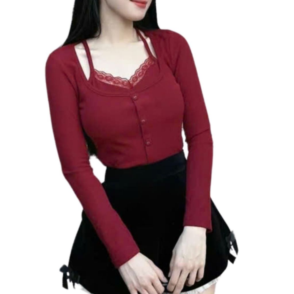 Áo Thun Nữ Tay Dài Bigsize 40-85kg Thun Gân Tăm Lạnh Co Giãn Áo Ôm Body Dễ Thương MS292 ESHOP
