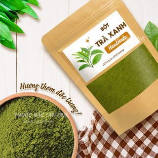 Bột trà xanh nguyên chất 100g (Tạo hương vị thơm ngon và màu sắc đẹp mắt cho các món ăn và đồ uống)