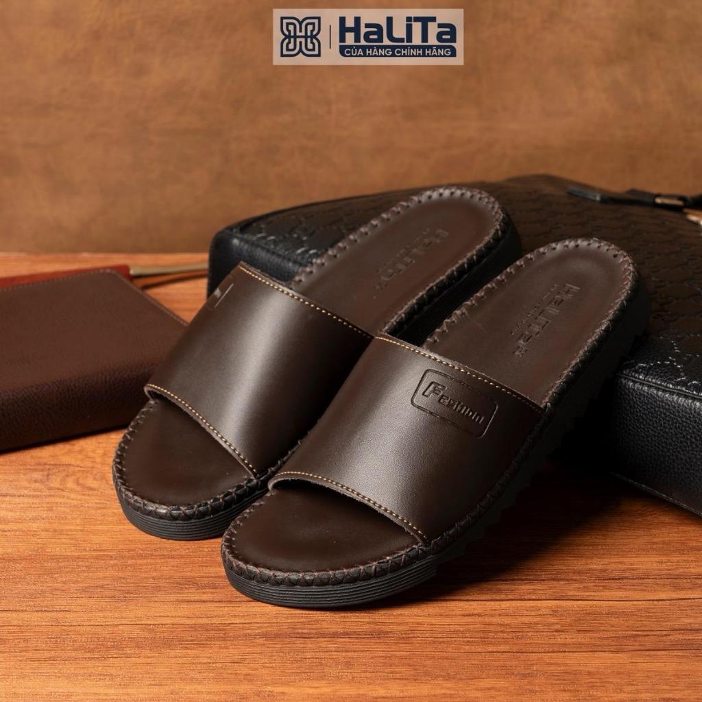 Dép Da Nam Halita, Dép Doctor Fashions Halita, Dép Da Đế Siêu Nhẹ, Bề, Toàn Bộ Được Khâu Chỉ