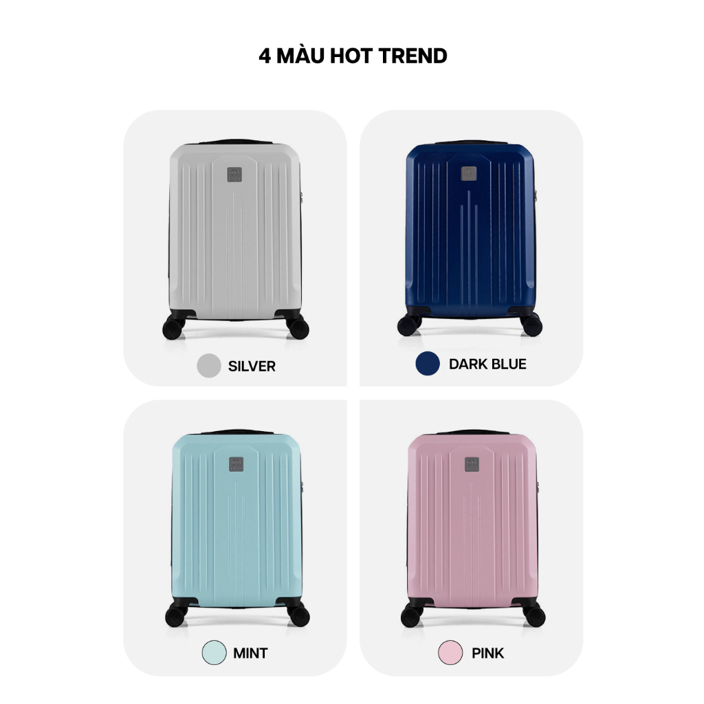 Ảnh Vali Kéo MIAvn Du Lịch Larita TANIA - Size S 20inch, Nhựa ABS Cứng Cáp Bền Bỉ, Khoá TSA, Bảo Hành Trọn Đời 3