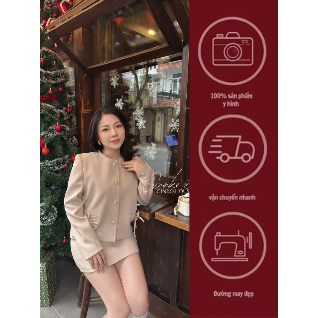 SET2417 Set kí giả 2 túi nơ xinh xắn