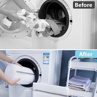 Bộ 6 Túi Giặt Quần Áo Lưới 3 Lớp Cao Cấp, Túi Giặt Đồ Lót Áo Có Khung Chống Rối Giữ Form Giặt Máy