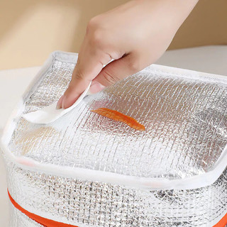 Túi Giữ Nhiệt Đựng Hộp Cơm Vải Dù Oxford, Túi Lunch Bag Lớp Bạc Cách Nhiệt Dễ Vệ Sinh
