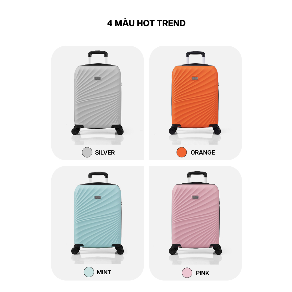 Ảnh Vali Kéo MIAvn Du Lịch Valinice YARI - Size S 20inch, Nhựa ABS Cứng Cáp Bền Bỉ, Khoá TSA, Bảo Hành Trọn Đời 3