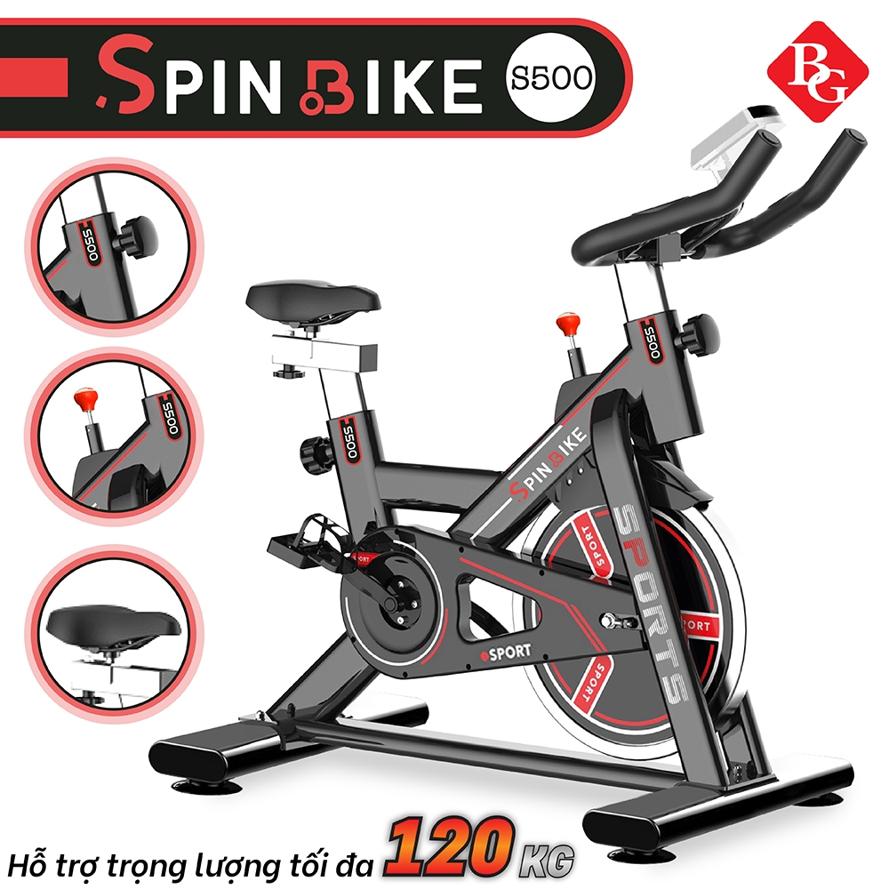 Ảnh - Tặng Giá đỡ Di động BG S500 Xe đạp tập thể dục tại nhà cao cấp  kèm đồng hồ đo nhịp tim 2