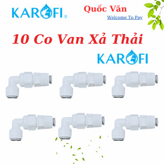 [ Sỉ ]10 cái Co van xả thải KAROFI [ CHÍNH HÃNG ] - Co 2 đầu dây 6 mm