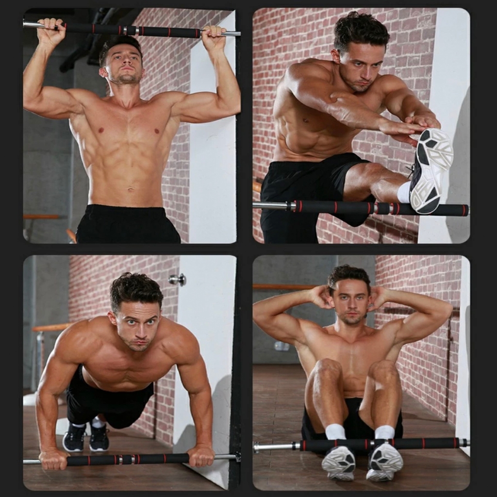 Thanh Tập Xà Đơn Treo Tường Gắn Cửa, Dụng Cụ Tập Gym Thể Dục Tại Nhà Tăng Cơ Bắp, Tập Cơ Bụng