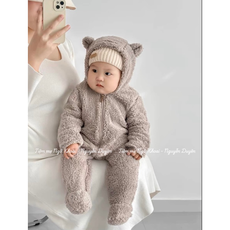 [MD147] SIÊU PHẨM Body sleep ủ liền tất kèm bao tay gập có mũ giữ ấm cho bé yêu