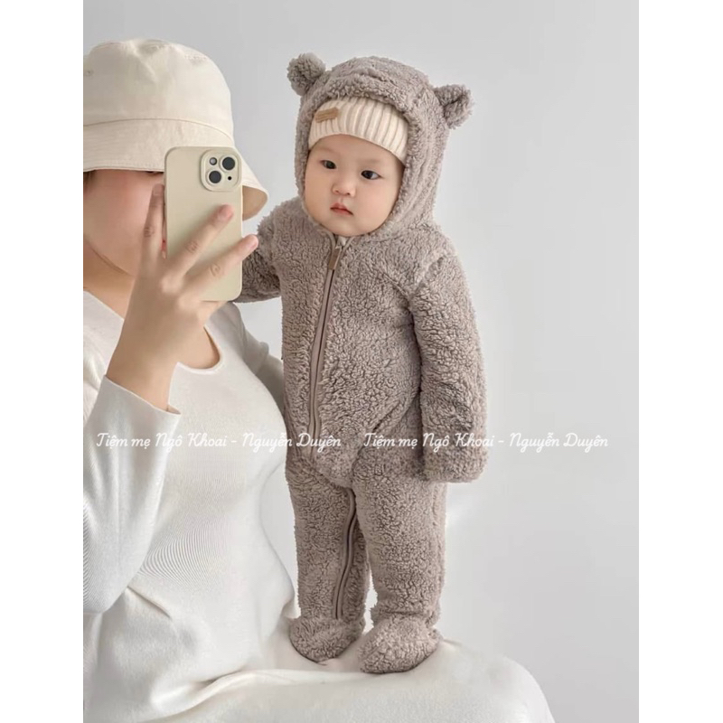 [MD147] SIÊU PHẨM Body sleep ủ liền tất kèm bao tay gập có mũ giữ ấm cho bé yêu