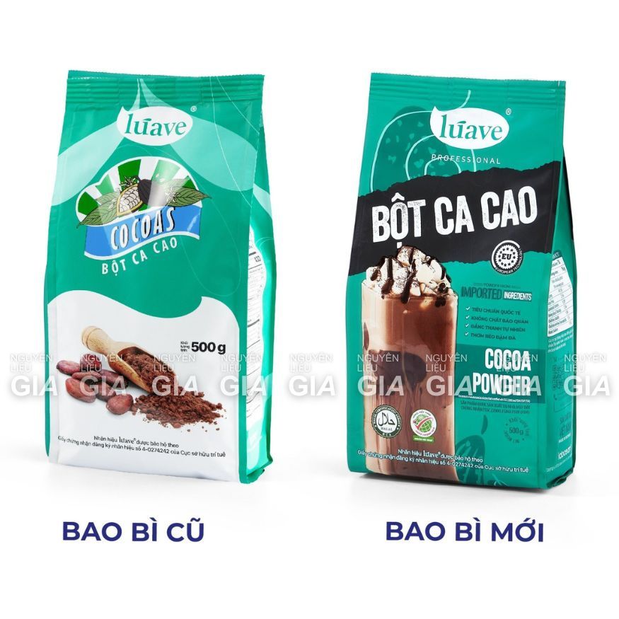 Bột Cacao đắng Luave bịch 500G