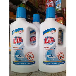 Nước lau sàn LIX đuổi côn trùng Chai 1L LD115 nước lau sàn sạch nhà thơm lâu sáng bóng an toàn ngát hương thơm