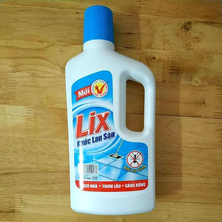 Nước lau sàn LIX đuổi côn trùng Chai 1L LD115 nước lau sàn sạch nhà thơm lâu sáng bóng an toàn ngát hương thơm
