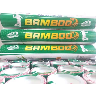 [ GIÁ TỐT ] Ống 12 quả cầu BAMBOO xanh lá lông tự nhiên hot 2024