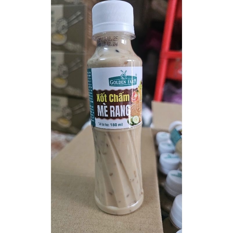 CHAI SỐT MÈ RANG GOLDEN FARM 180ml | Shopee Việt Nam
