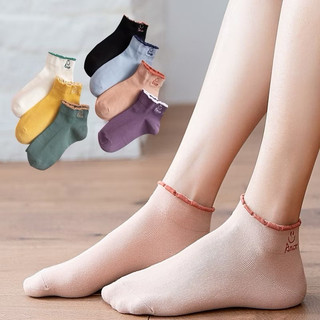 Sét 5 đôi tất mặt cười cổ bèo mẫu mới amor