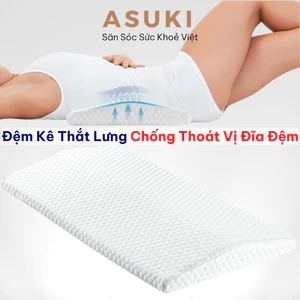 Đệm Kê Lưng Chống Thoát Vị Đĩa Đệm Cao Cấp - Asuki