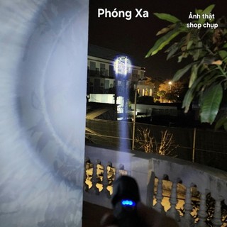 Đèn Pin Siêu Sáng S-9 Thời Lượng Khủng - 5 Chế Độ Sáng - Phóng Xa, Chiếu Gần Kính Thiên Văn - Đa Dụng, Bền Bỉ