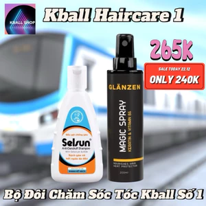 Kball Haircare 1 - Bộ Đôi Chăm Sóc Tóc Kball Số 1 Chính Hãng Selsun & Glanzen