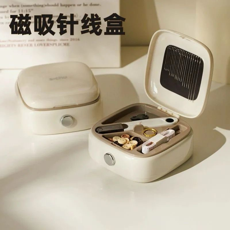 Hộp đựng kim chỉ may vá gồm kim và chỉ, dụng cụ hỗ trợ may vá