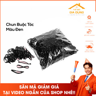 Gói chun buộc tóc màu đen