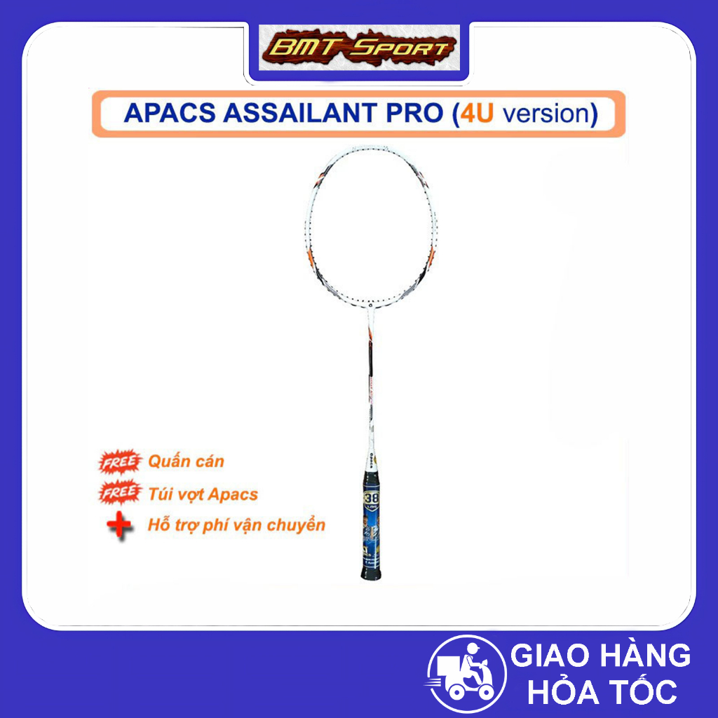 (KHUNG KHÔNG CƯỚC) Vợt cầu lông Apacs Assailant Pro 4U – Vợt thân đũa ...