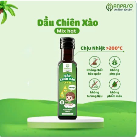 Dầu Chiên Xào Ăn Dặm Cho Bé Anpaso 100ml