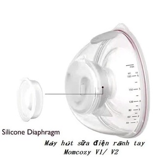 Màng silicone và Van chân không - Phụ kiện Máy hút sữa điện rãnh tay Momcozy V1 / V2 Durceler