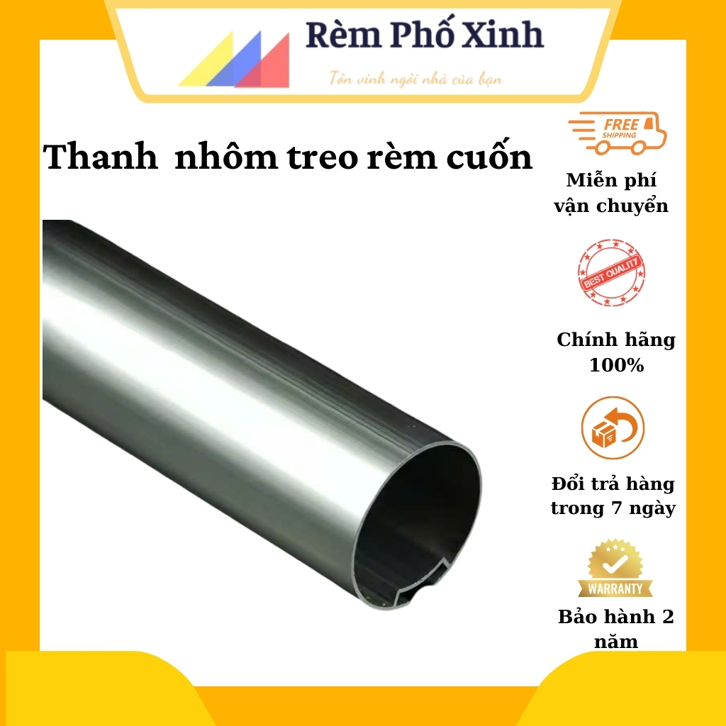 Thanh nhôm treo rèm cuốn,ống nhôm cuộn rèm cỡ 28mm và 38mm Rèm Phố Xinh ...