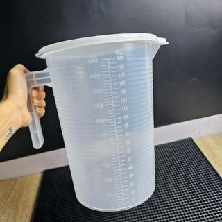Ca đong 5Lit, 3500ml nhựa dày đẹp + túi lọc trà 40×40cm vải cước có dây rút, dùng ủ trà, pha trà, làm bánh