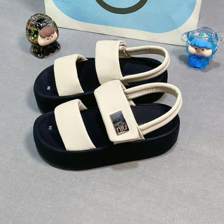 Giày Sandal Nữ IGU Hai Quai Xé Dán Cao 5cm, Dép Quai Hậu Nữ Phong Cách Hàn Quốc.