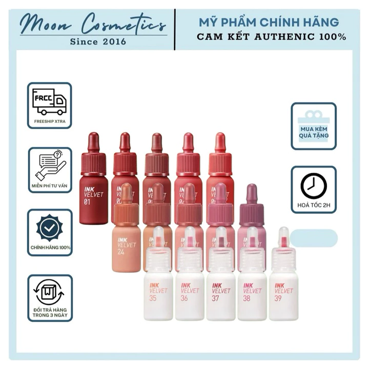 Son Ink Velvet Kem Lì Peripera Ink Velvet Lip Tint Đủ Màu Mới Nhất