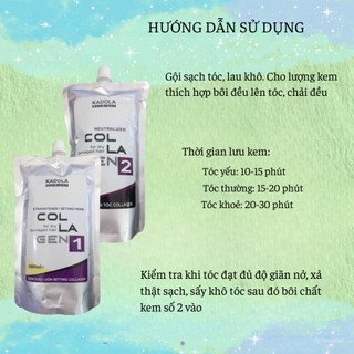 Kem Duỗi Tóc - Kem dập tóc tại nhà COLLAGEN KADOLA 1000ml | Thuốc nhuộm tóc Kadola