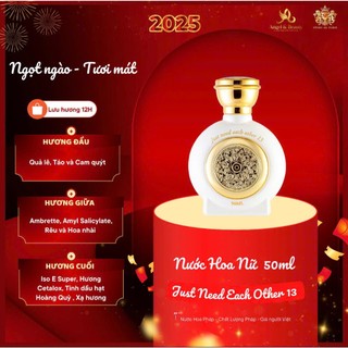 Nước Hoa Nam Nữ Cao Cấp Just Need Each Other 13 - Hương thơm Sang Trọng & Thanh Lịch dung tích50ML